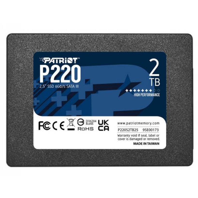 SSD накопитель Patriot P220 2 TB (P220S2TB25)