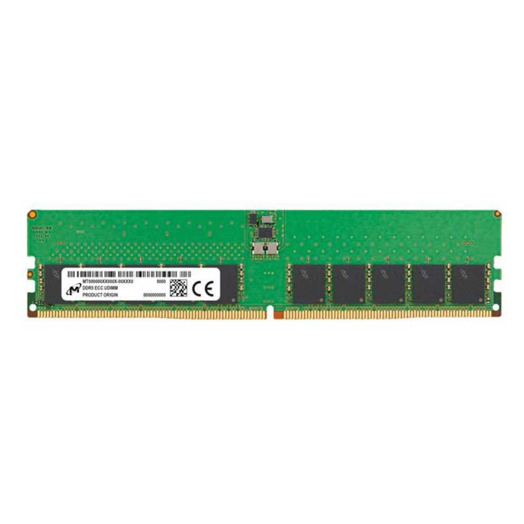 Оперативная память Micron 32 GB DDR5 4800 ECC UDIMM 2Rx8 CL40 (MTC20C2085S1EC48BA1R)