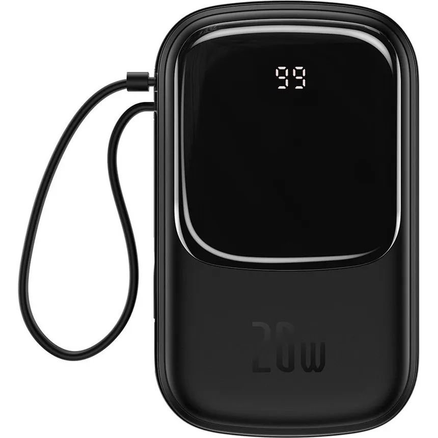 Внешний аккумулятор Baseus Qpow Digital Display Quick Charging Power Bank 20W 20000mAh Black (PPQD-H01)