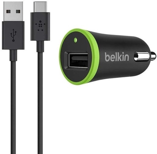 Зарядний пристрій Belkin 1USB, 2.4A Black (F7U002bt06-BLK)