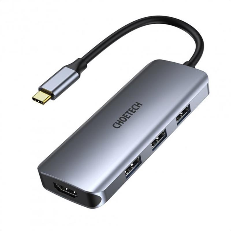USB Хаб Choetech HUB-M19 7 in 1 USB-C to HDMI Multiport Adapter