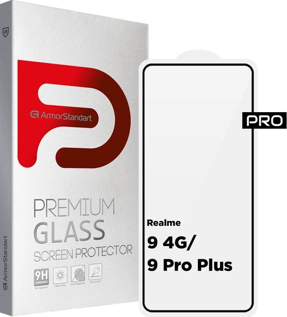 Захисне скло Armorstandart Pro for Realme 9 4G/9 Pro Plus Black (ARM62345)