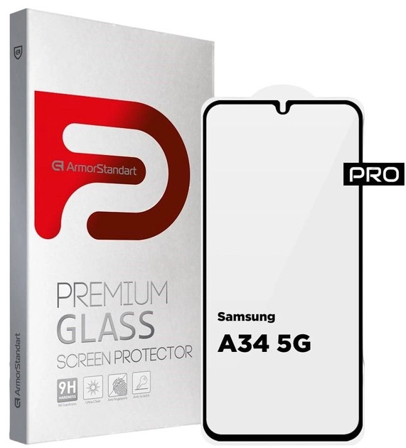 Захисне скло Armorstandart Pro for Samsung Galaxy A34 SM-A346 Black (ARM66207)