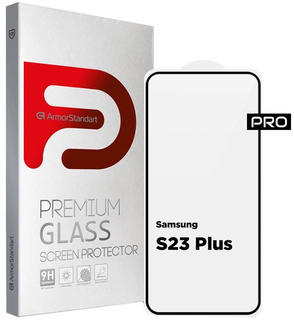Захисне скло Armorstandart Pro for Samsung Galaxy S23+ SM-S916 Black (ARM65472)