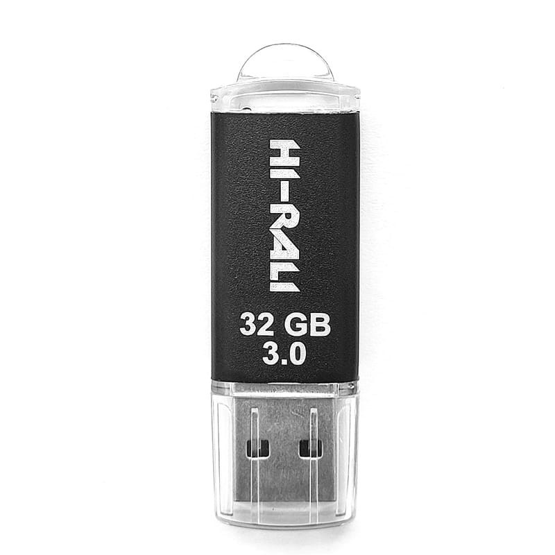 Флеш память USB Hi-Rali 32 GB Rocket series Black (HI-32GB3VCBK)