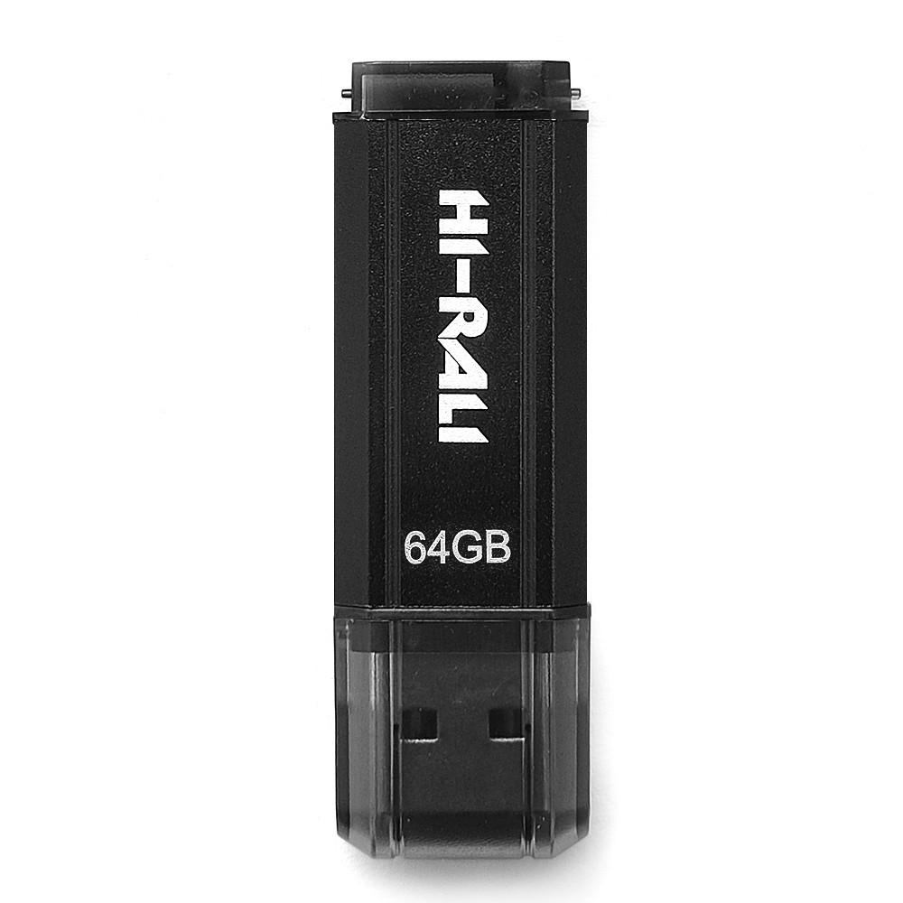 Флеш память USB Hi-Rali 64 GB Stark Series USB 2.0 Black (HI-64GBSTBK)