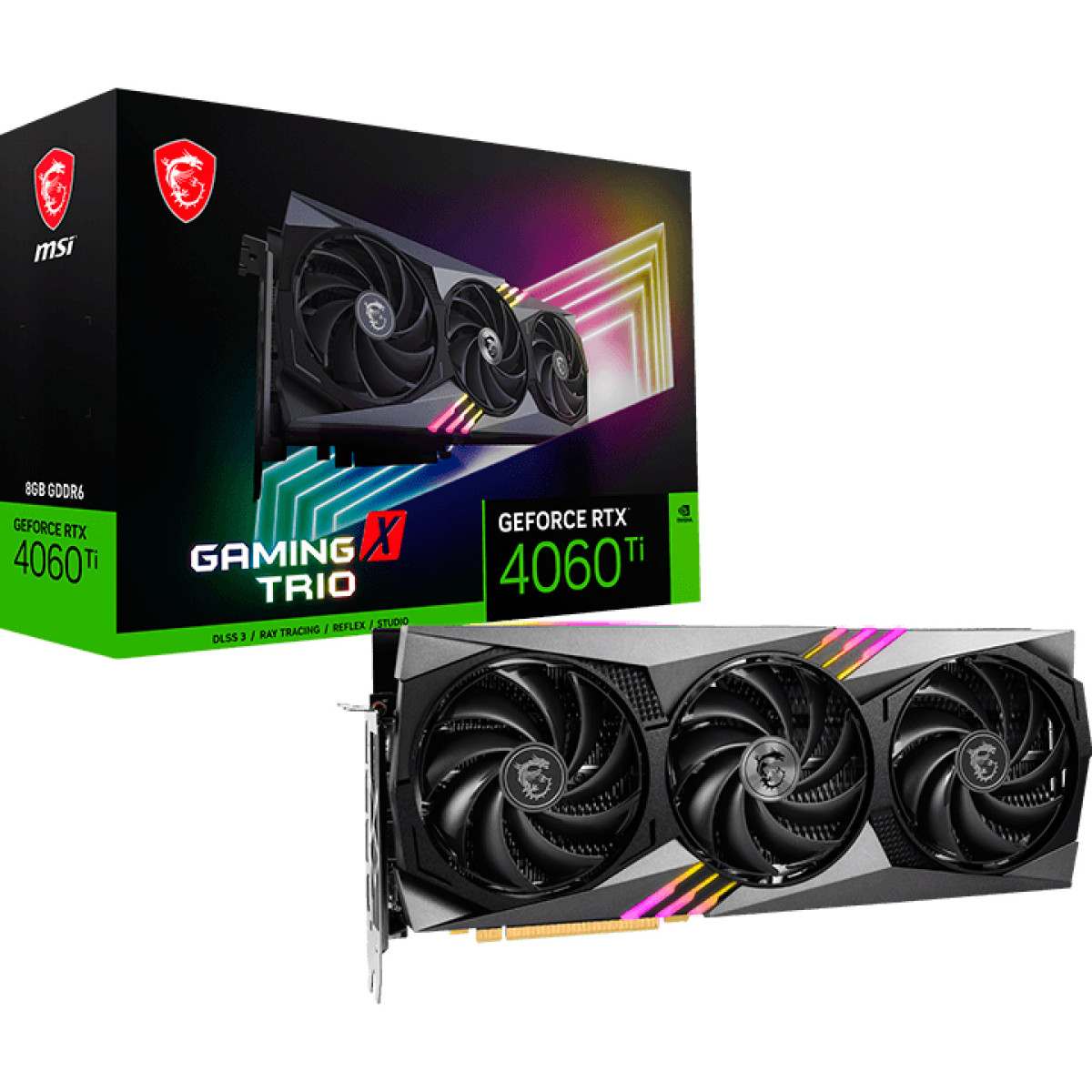 Видеокарта MSI GeForce RTX 4060 Ti GAMING X TRIO 8G