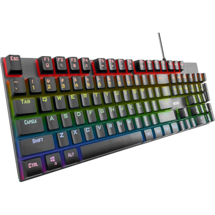 Игровая клавиатура Noxo Retaliation Mechanical gaming keyboard, Blue switches, Black (4770070882085)
