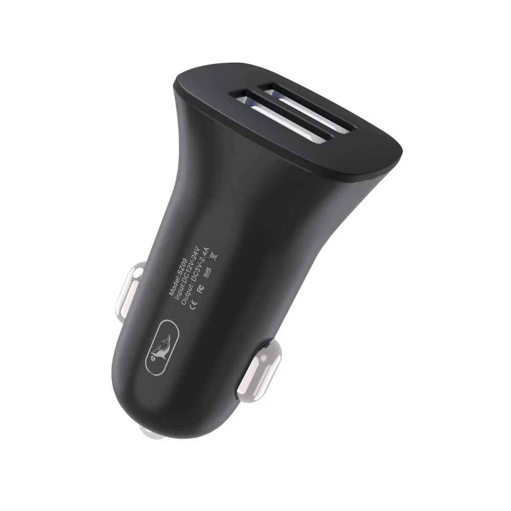 Зарядний пристрій SkyDolphin SZ09 2USB, 3.4A Black (AZP-000107)