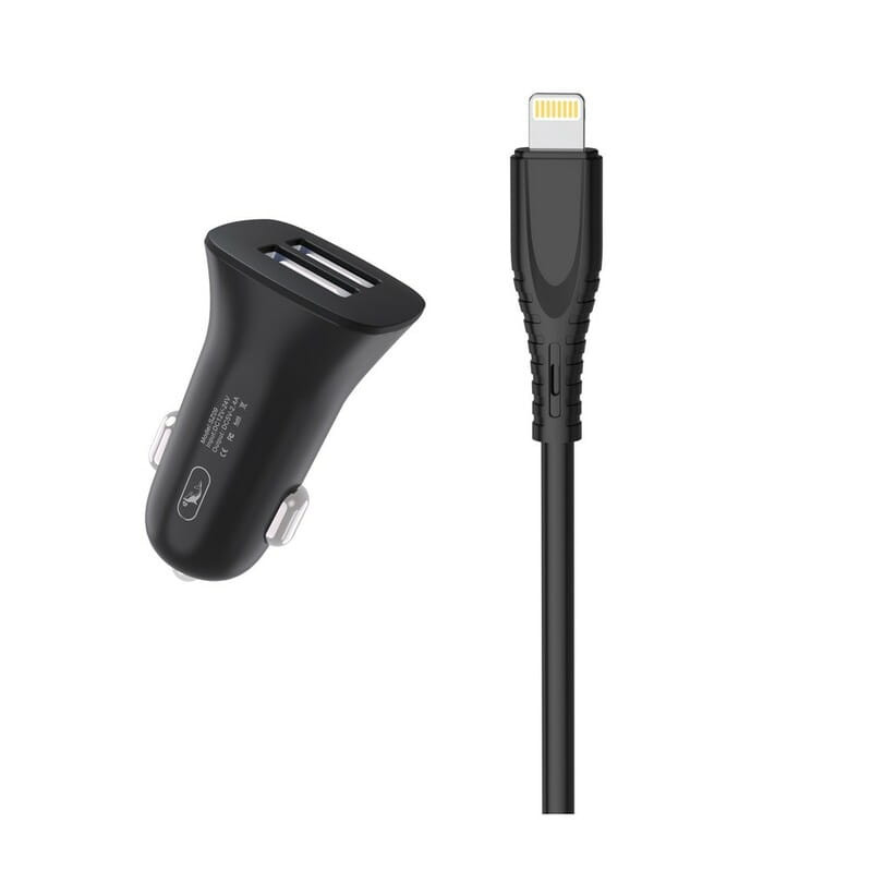 Зарядное устройство SkyDolphin SZ09L 2USB, 3.4A)Black (AZP-000109) + cable Lightning