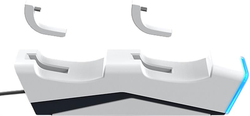 Зарядний пристрій SpeedLink TwinDock Charging System with A/C Adapter for Sony PS5 White (SL-460000-WE)
