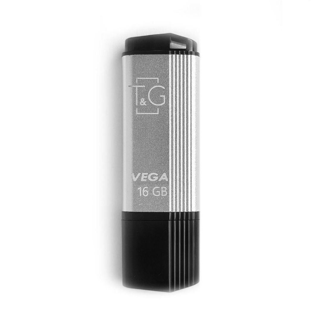 Флеш память USB T&G 16 GB 121 Vega series Silver (TG121-16GBSL)