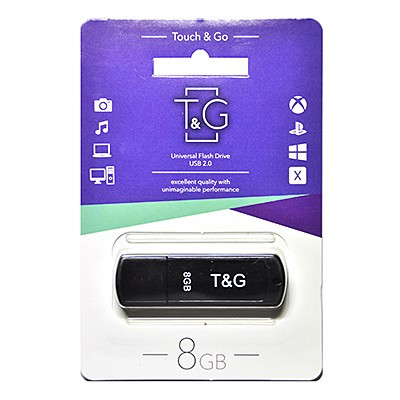 Флеш пам'ять USB T&G 8 GB 011 Classil Series USB 2.0 Black (TG011-8GBBK)