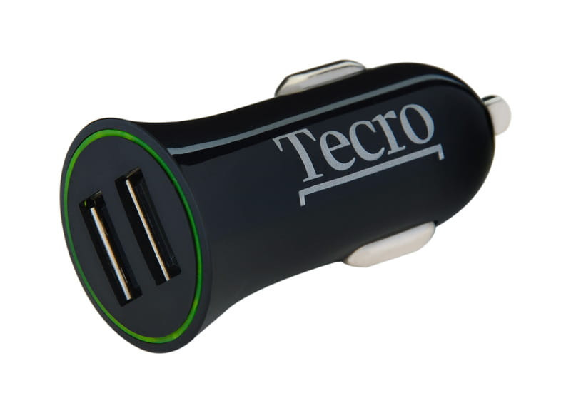 Зарядний пристрій Tecro 2USBх2.1A Black (TCR-0221AB)