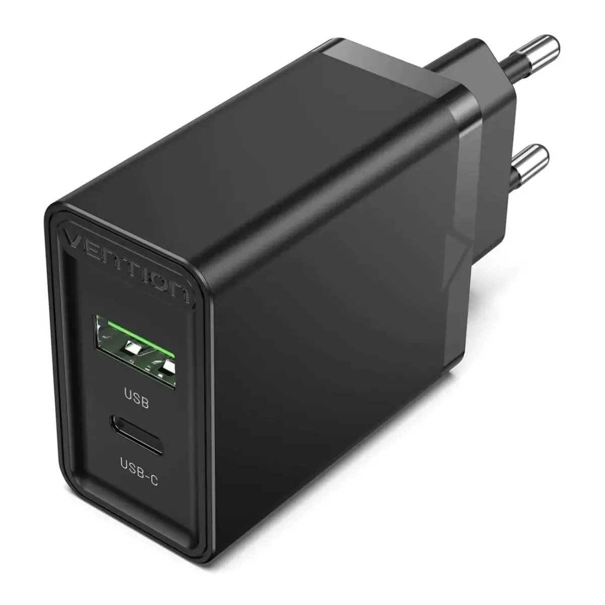 Зарядное устройство Vention USB Type C + QC4.0 20W Black (FADB0-EU)