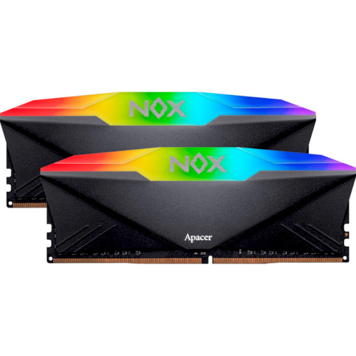 Оперативна пам'ять Apacer 32 GB (2х16GB) DDR4 3600 MHz NOX RGB Black (AH4U32G36C25YNBAA-2)