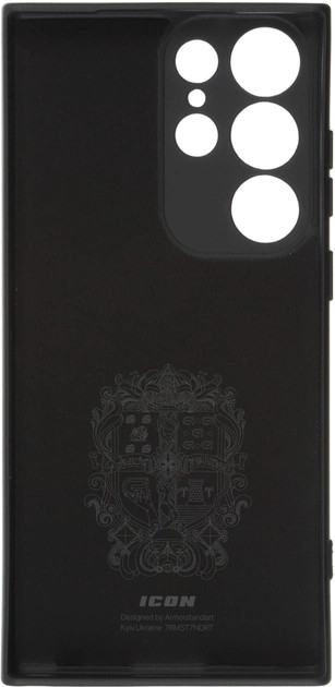 Чехол-накладка Armorstandart Icon for 	Samsung Galaxy S23 Ultra SM-S918 Camera cover Black (ARM65458)