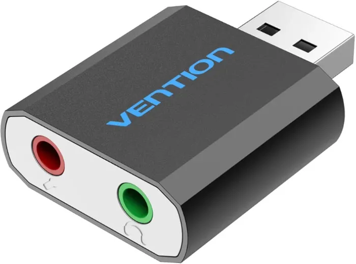 Звуковая карта Vention USB Sound Card 2.0 Channel Black (VAB-S17-B)