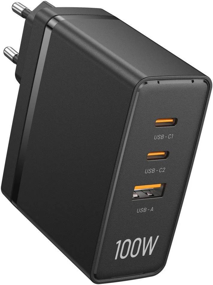 Зарядное устройство  Vention 3xUSB 100W GaN Black (FEGB0-EU)