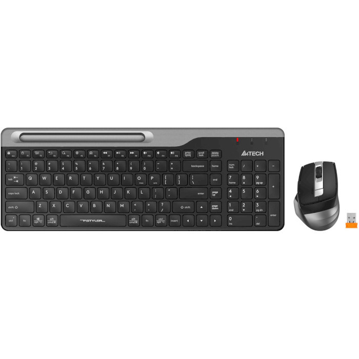 Комплект (клавіатура і мишка) A4Tech FB2535CS Smoky Grey USB