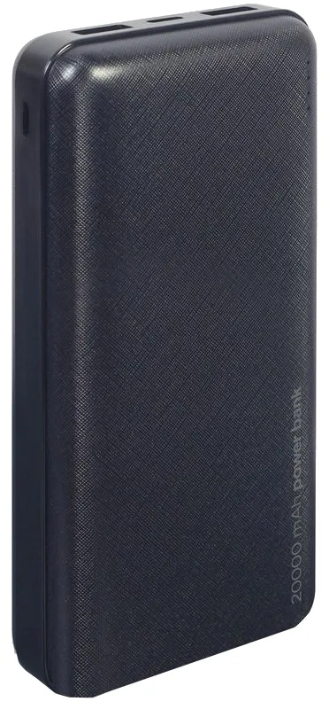 Зовнішній акумулятор Gembird 20000mAh Black (PB20-02)