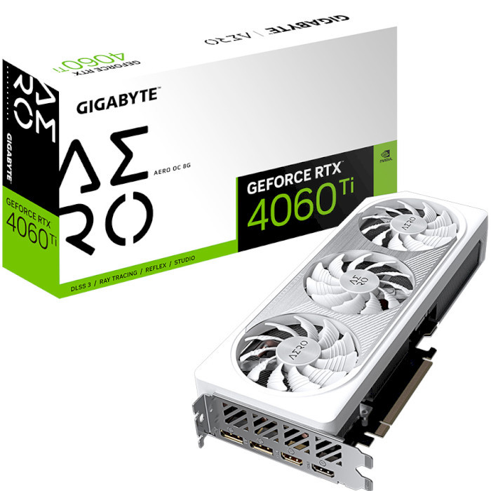 Відеокарта GIGABYTE GeForce RTX 4060 Ti AERO OC 8G (GV-N406TAERO OC-8GD)