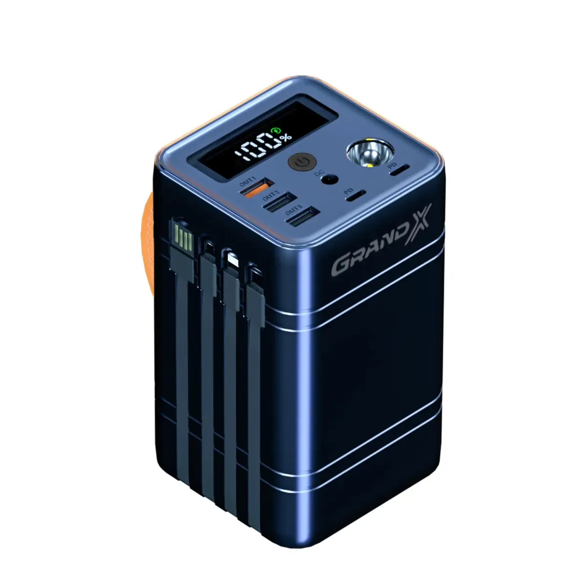 Зовнішній акумулятор Grand-X PBG100WB 100W, 60000mAh (PBG100WB)