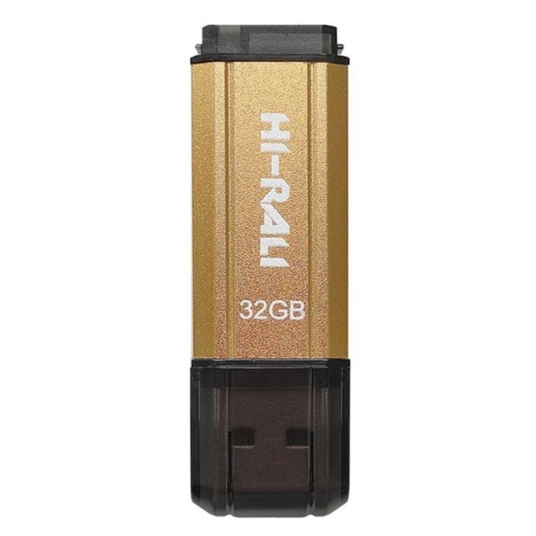 Флеш пам'ять USB Hi-Rali 32 GB Stark Series Gold (HI-32GBSTGD)