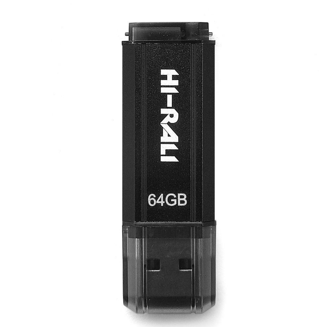 Флеш пам'ять USB Hi-Rali 64 GB Stark Series USB 2.0 Black (HI-64GBSTBK)