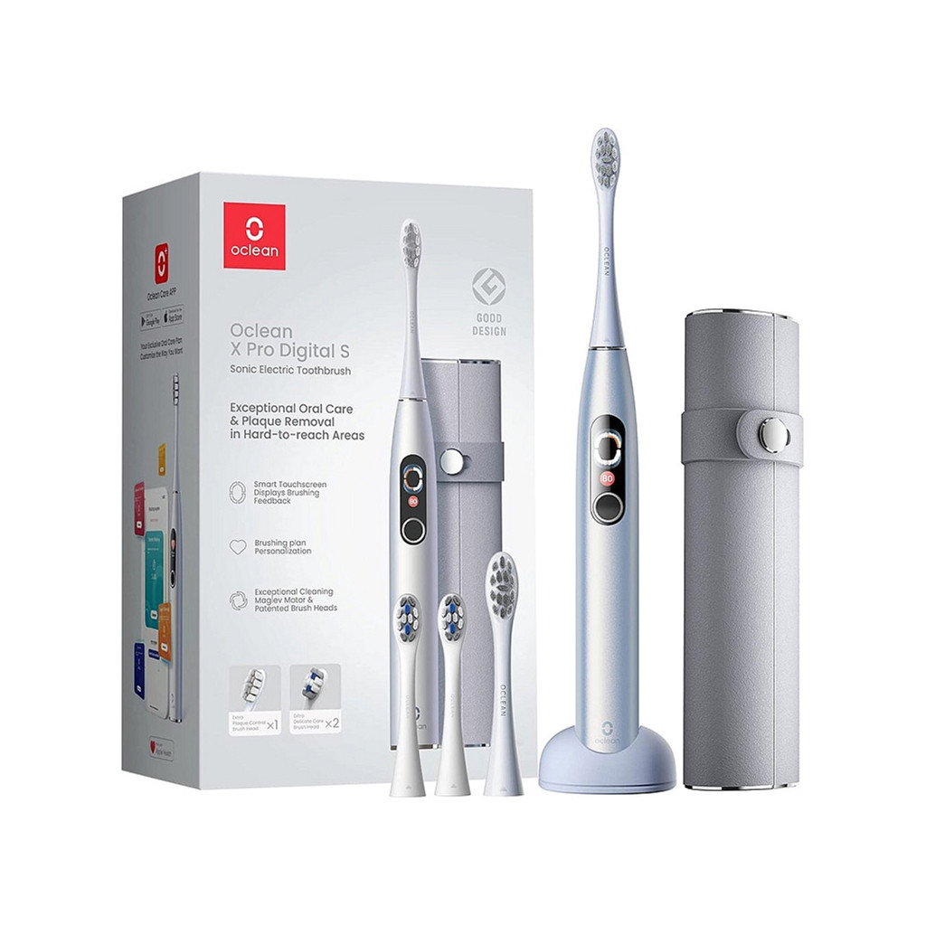 Зубная щетка Oclean X Pro Digital Set Electric Toothbrush Glamour Silver (6970810552584)