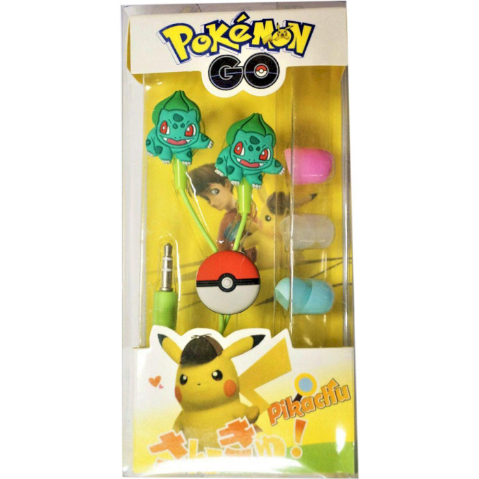 Навушники Optima Mp3 Pokemon Go "Bulbasaur" Green (OPT-HF-BLBZ)
