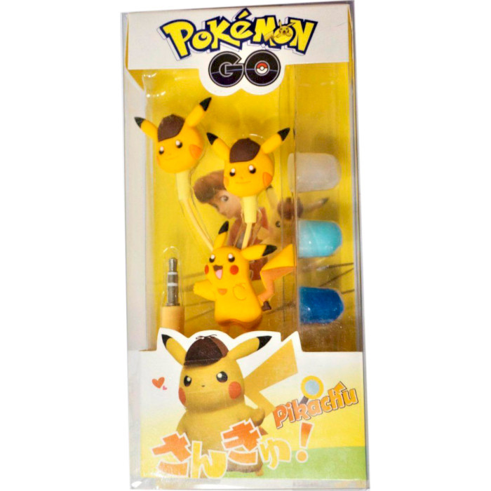 Навушники Optima Mp3 Pokemon Go "Pikachu Smile" Yellow (OPT-HF-PKCH1)