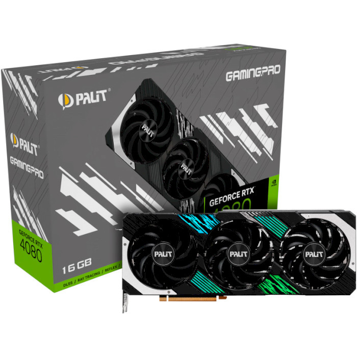 Видеокарта Palit GeForce RTX 4080 GamingPro (NED4080019T2-1032A)