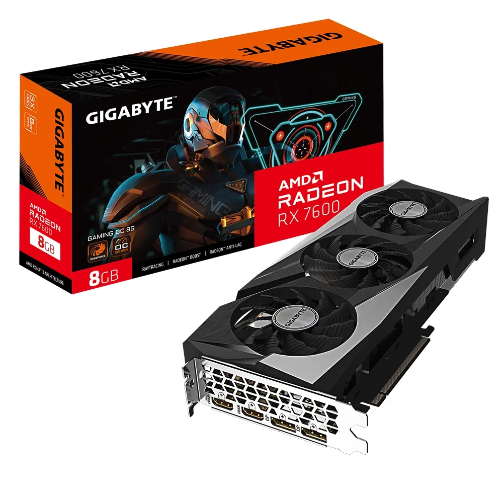 Відеокарта Gigabyte Radeon RX 7600 GAMING OC 8G (GV-R76GAMING OC-8GD)