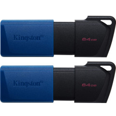 Флеш память USB Kingston 2 x 64 GB DataTraveler Exodia M USB 3.2 Blue (DTXM/64GB-2P)