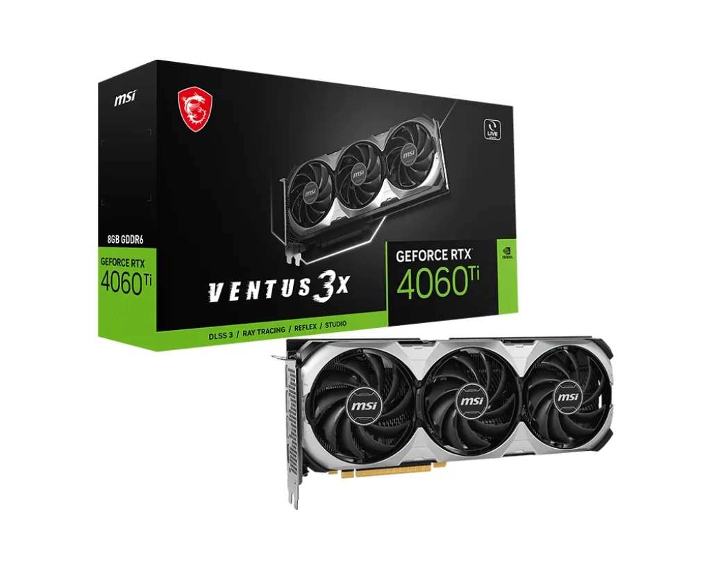 Видеокарта MSI GeForce RTX 4060 Ti VENTUS 3X 8G OC