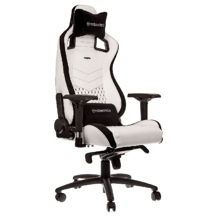 Кресло геймерское Noblechairs Epic PU leather white/black (NBL-PU-WHT-001)