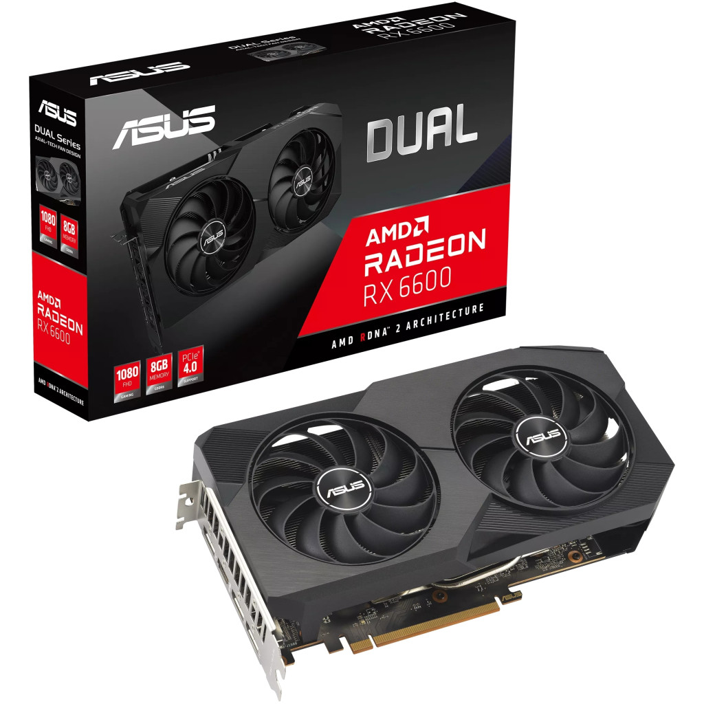 Відеокарта Asus AMD Radeon DUAL-RX6600-8G-V2