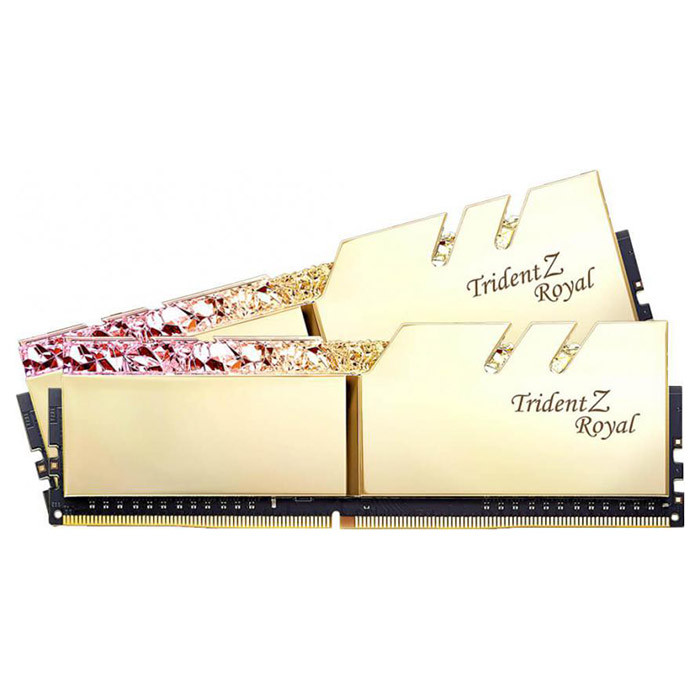 Оперативна пам'ять G.Skill 64 GB (2x32GB) DDR4 3600MHz Trident Z Royal Gold (F4-3600C18D-64GTRG)