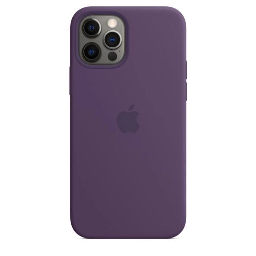 Чехол-накладка iPhone 12Pro Silicone Case with magnetic in Package Amethyst High Copy