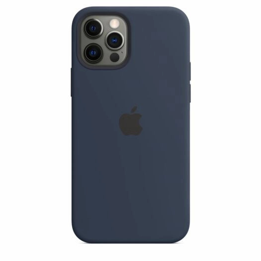 Чохол-накладка iPhone 12Pro Silicone Case with magnetic in Package Deep Navy High Copy