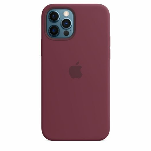 Чехол-накладка iPhone 12Pro Silicone Case with magnetic in Package Plum High Copy