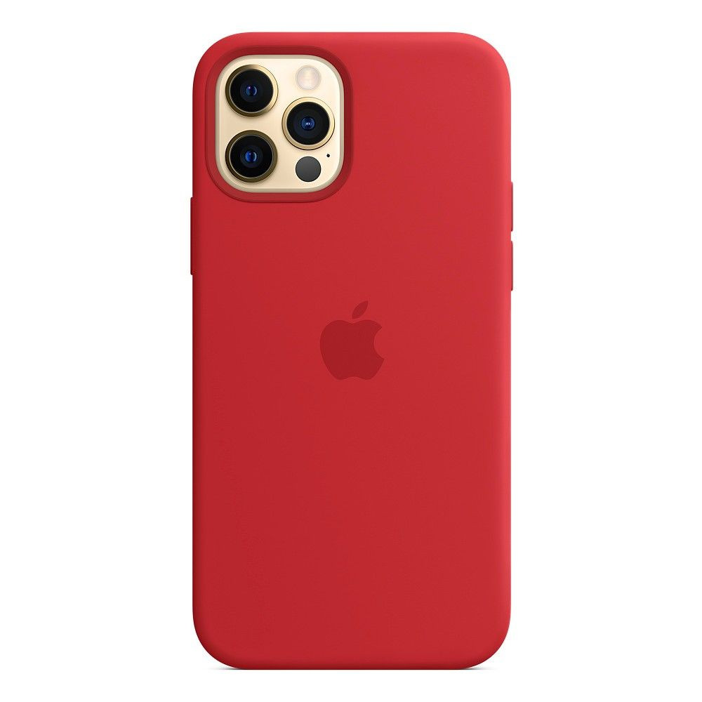 Чохол-накладка iPhone 12Pro Silicone Case with magnetic in Package Red High Copy