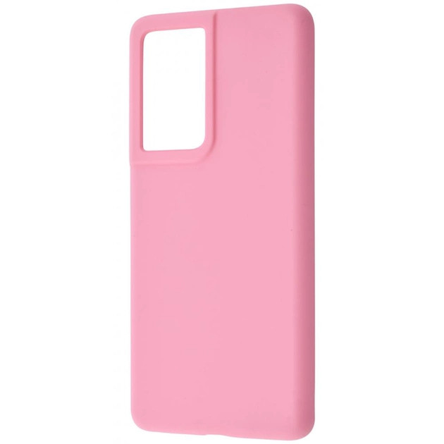 Панель Samsung Galaxy S21 Ultra WAVE Full Silicone Cover Light pink