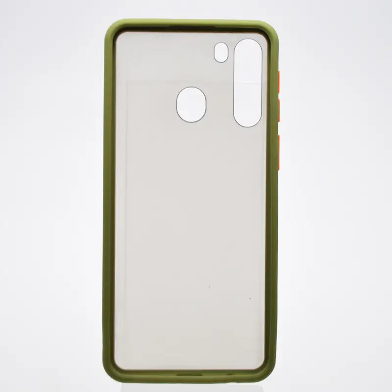 Чохол-накладка Samsung A215 (A21) (2020) Matte Color Case Green
