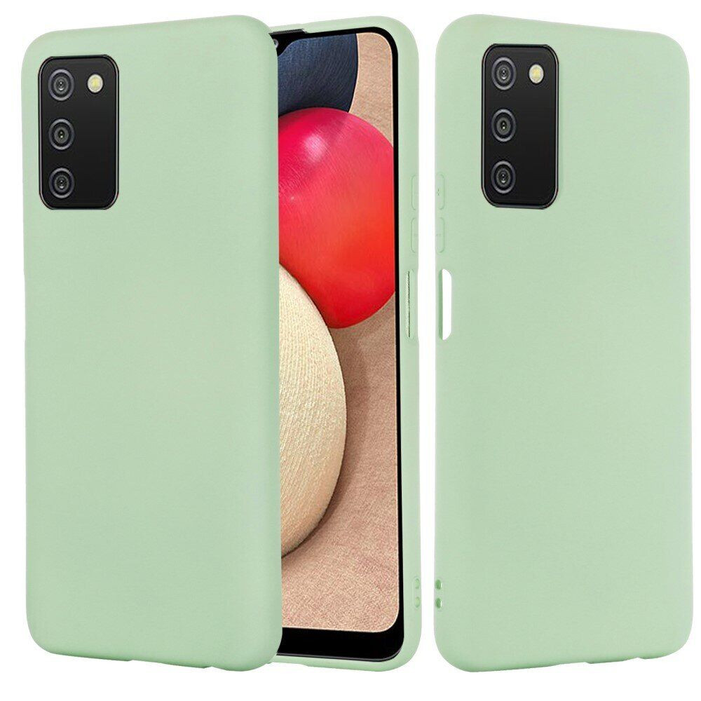 Чехол-накладка Samsung A03s (A037) Soft Silicon Case Dark Green