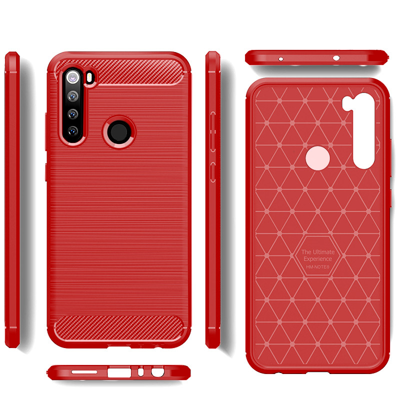 Чохол-накладка Xiaomi Redmi Note 8 TPU Brushed Red