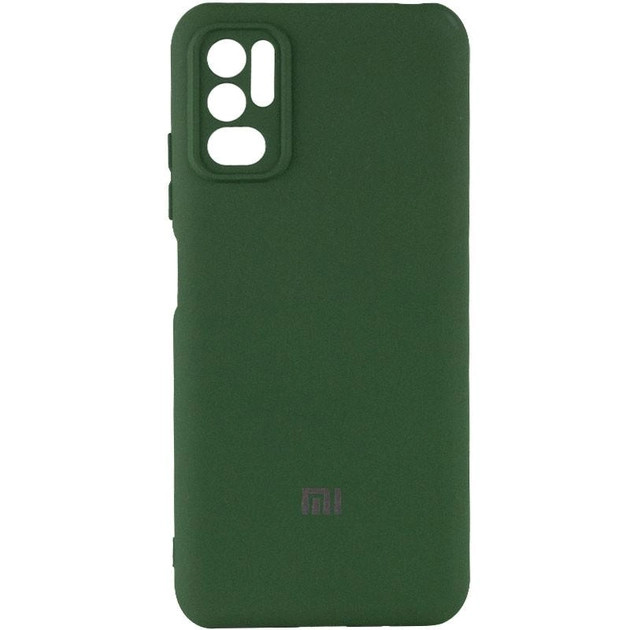 Чохол-накладка Xiaomi Redmi Note 10 5G Soft Silicone Case Dark Green