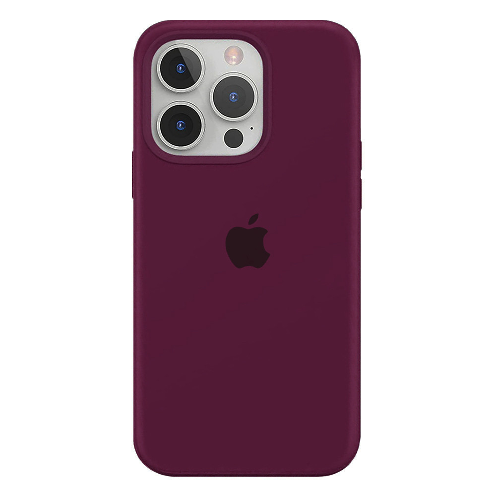 Чохол-накладка iPhone 13 Pro Silicone Case Full Marsala