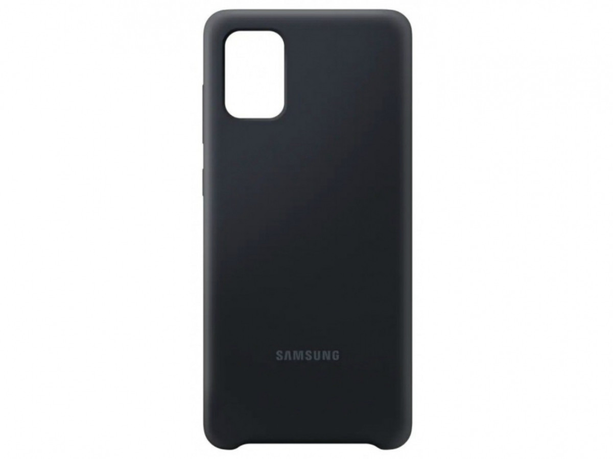 Чохол-накладка Samsung A715 (A71) Silicone Graphite Black